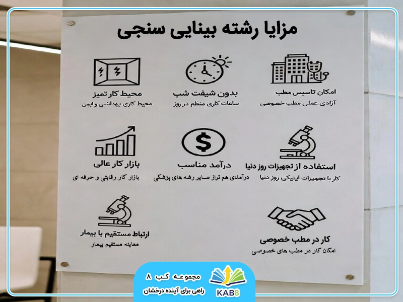 مزایا رشته بینایی سنجی