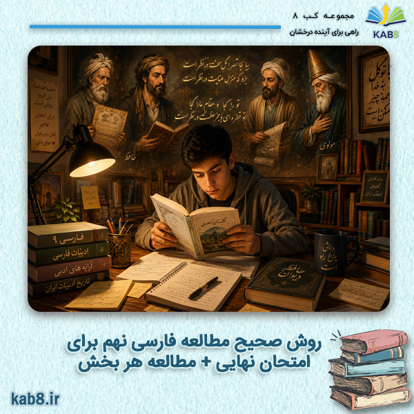 روش صحیح مطالعه فارسی نهم برای امتحان نهایی